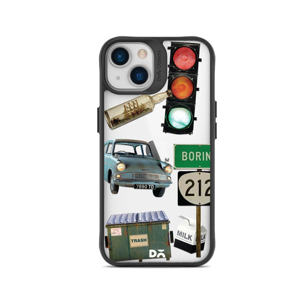 

DailyObjects High Road Black Hybrid Clear Case Cover For iPhone 14 Plus