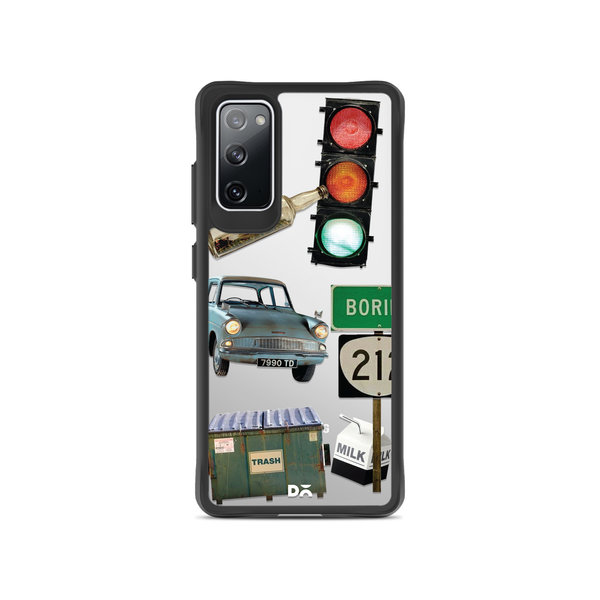 

DailyObjects High Road Black Hybrid Clear Case Cover For Samsung Galaxy S20 FE