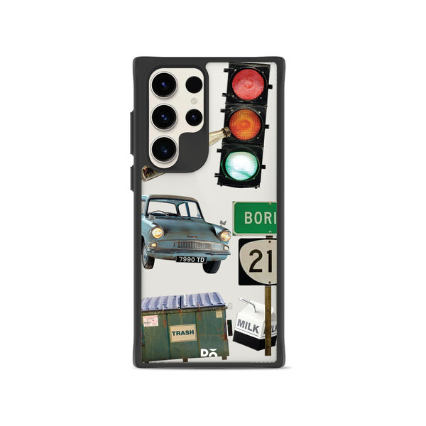 

DailyObjects High Road Black Hybrid Clear Case Cover For Samsung Galaxy S23 Ultra