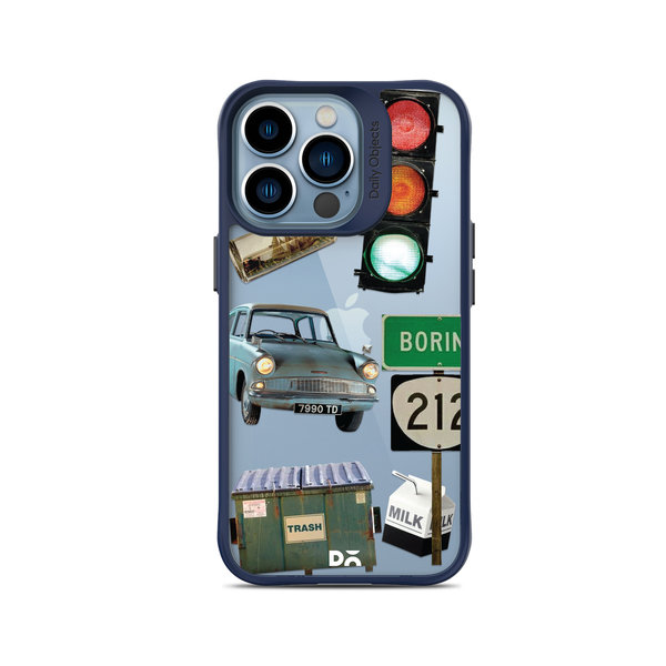 

DailyObjects High Road Blue Hybrid Clear Case Cover For iPhone 13 Pro Max