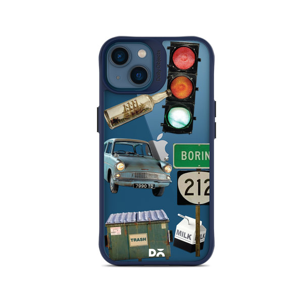 DailyObjects High Road Blue Hybrid Clear Case Cover For iPhone 14 Plus