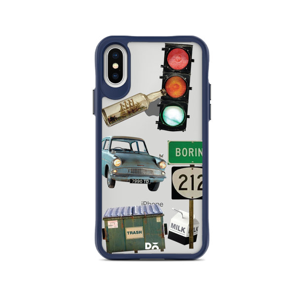

DailyObjects High Road Blue Hybrid Clear Case Cover For iPhone XS