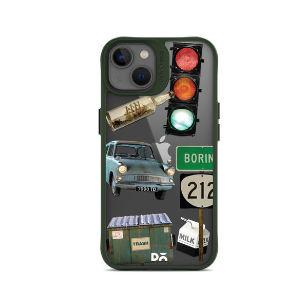 

DailyObjects High Road Green Hybrid Clear Case Cover For iPhone 13 Mini