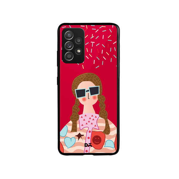 

DailyObjects Hipster Glass Case Cover For Samsung Galaxy A73
