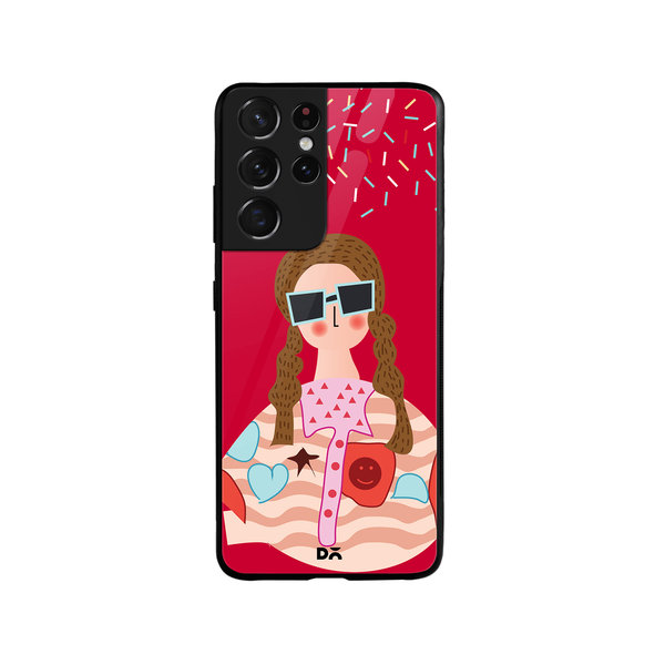 

DailyObjects Hipster Glass Case Cover For Samsung Galaxy S21 Ultra