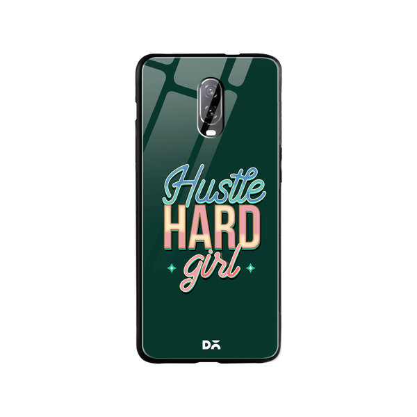 DailyObjects Hustle Glass Case Cover For OnePlus 7
