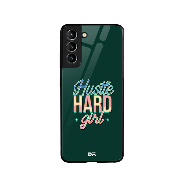 

DailyObjects Hustle Glass Case Cover For Samsung Galaxy S21