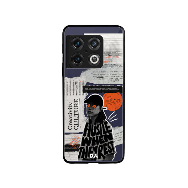

DailyObjects Hustle When They Rest Glass Case Cover For OnePlus 10 Pro