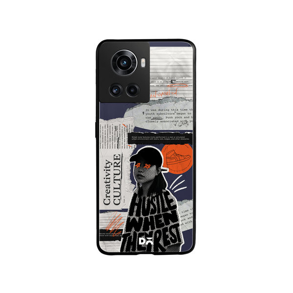 

DailyObjects Hustle When They Rest Glass Case Cover For OnePlus 10R