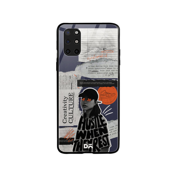 

DailyObjects Hustle When They Rest Glass Case Cover For OnePlus 8T