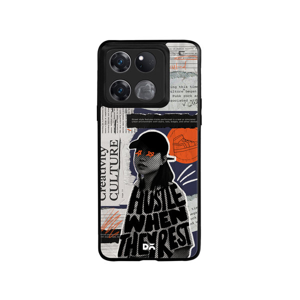 

DailyObjects Hustle When They Rest Glass Case Cover For OnePlus Ace Racing