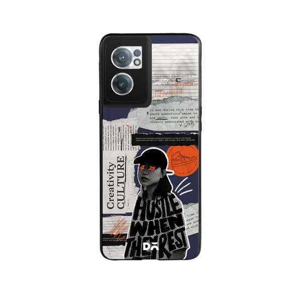 

DailyObjects Hustle When They Rest Glass Case Cover For OnePlus Nord CE 2