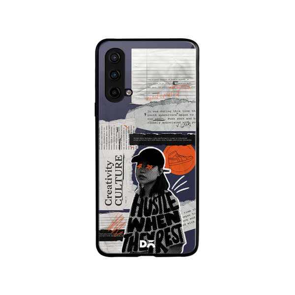 

DailyObjects Hustle When They Rest Glass Case Cover For OnePlus Nord CE