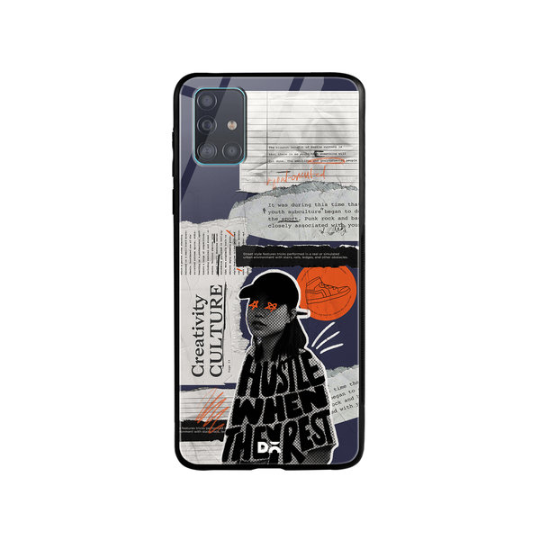 

DailyObjects Hustle When They Rest Glass Case Cover For Samsung Galaxy A51