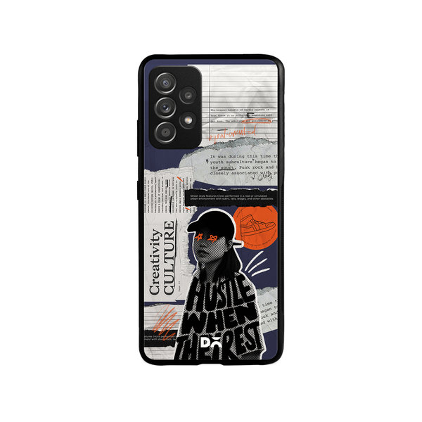 

DailyObjects Hustle When They Rest Glass Case Cover For Samsung Galaxy A52