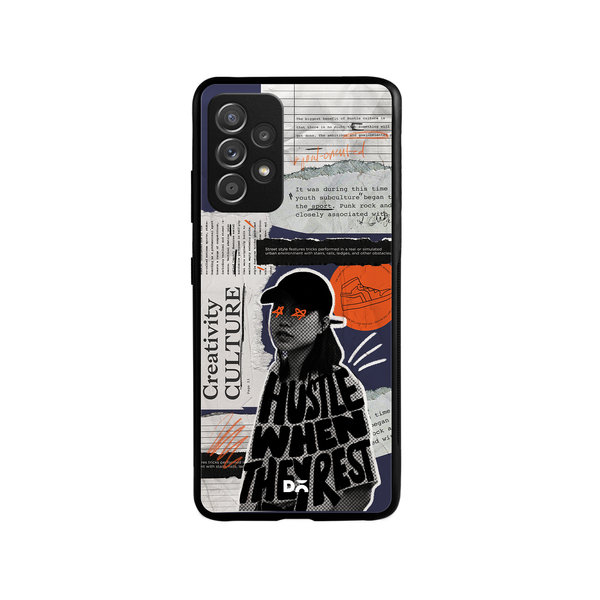 

DailyObjects Hustle When They Rest Glass Case Cover For Samsung Galaxy A73