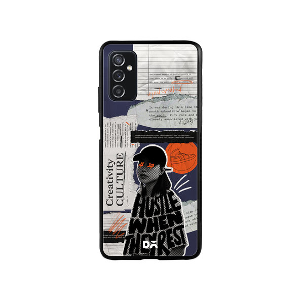

DailyObjects Hustle When They Rest Glass Case Cover For Samsung Galaxy M52