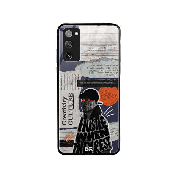 

DailyObjects Hustle When They Rest Glass Case Cover For Samsung Galaxy S20 FE