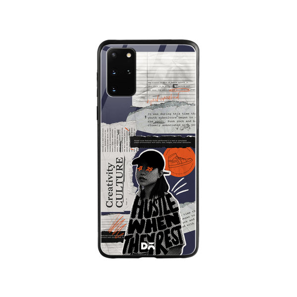 

DailyObjects Hustle When They Rest Glass Case Cover For Samsung Galaxy S20 Plus