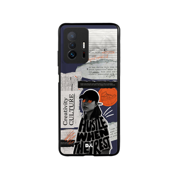 

DailyObjects Hustle When They Rest Glass Case Cover For Xiaomi 11T