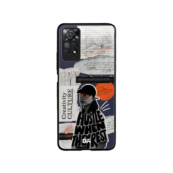 

DailyObjects Hustle When They Rest Glass Case Cover For Xiaomi Redmi Note 11 Pro