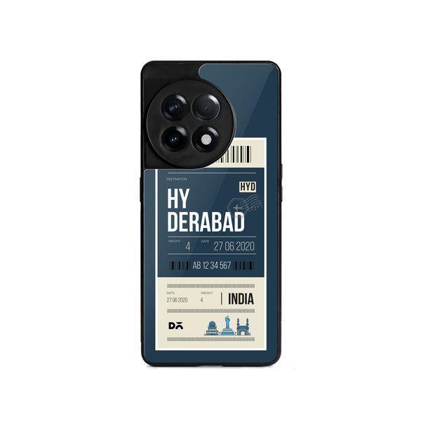 

DailyObjects Hyderabad City Tag Glass Case Cover For OnePlus 11R