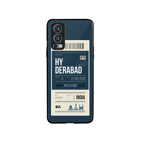 

DailyObjects Hyderabad City Tag Glass Case Cover For OnePlus Nord 2