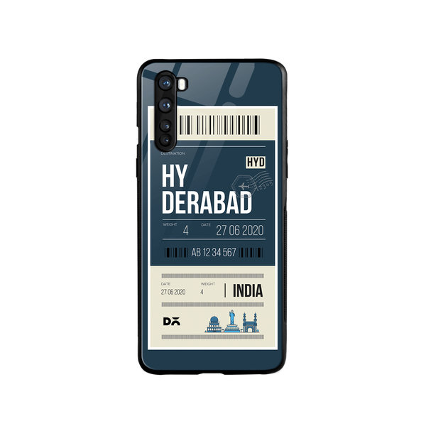 

DailyObjects Hyderabad City Tag Glass Case Cover For OnePlus Nord