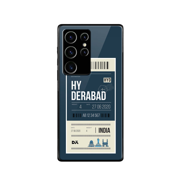 

DailyObjects Hyderabad City Tag Glass Case Cover For Samsung Galaxy S23 Ultra