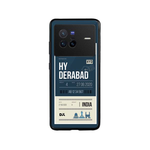 

DailyObjects Hyderabad City Tag Glass Case Cover For Vivo X80