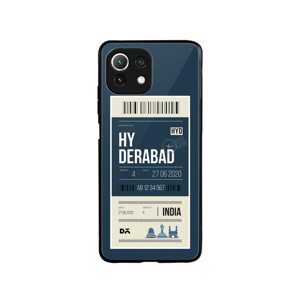 

DailyObjects Hyderabad City Tag Glass Case Cover For Xiaomi Mi 11 Lite