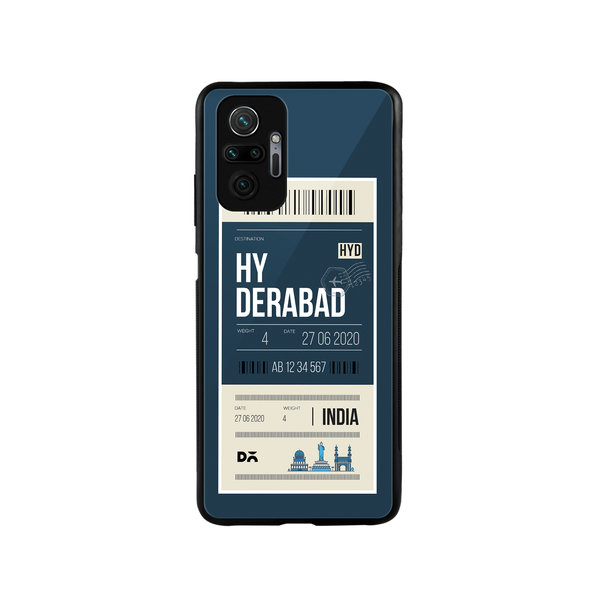 

DailyObjects Hyderabad City Tag Glass Case Cover For Xiaomi Redmi Note 10 Pro