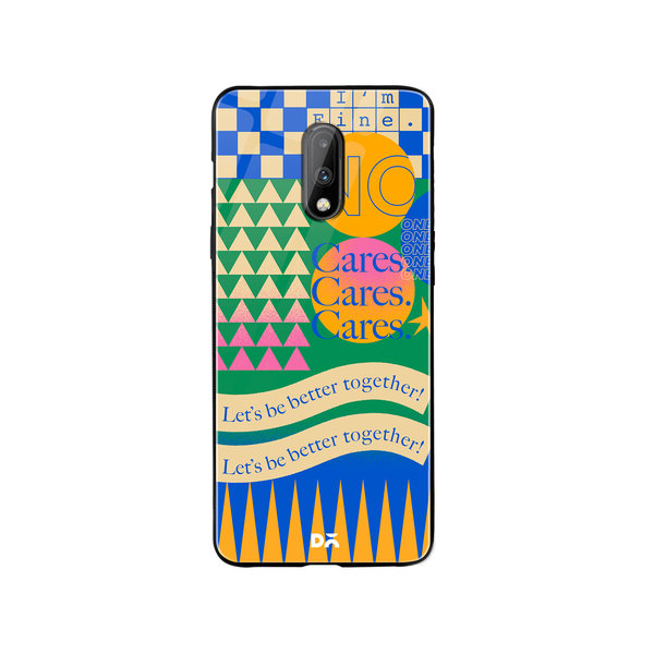 

DailyObjects I am Fine Glass Case Cover For OnePlus 7