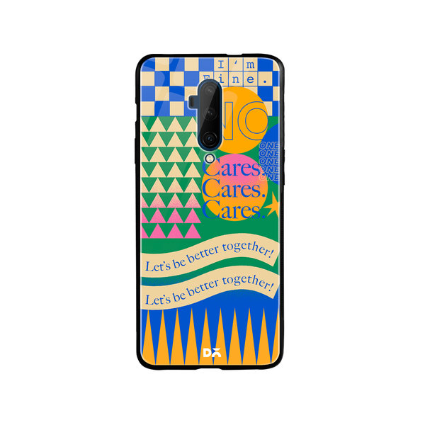 

DailyObjects I am Fine Glass Case Cover For OnePlus 7T Pro