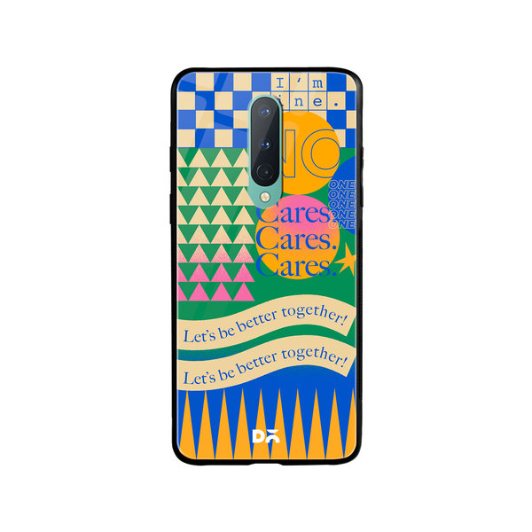 

DailyObjects I am Fine Glass Case Cover For OnePlus 8