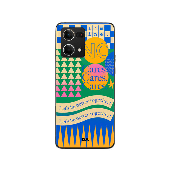 DailyObjects I am Fine Glass Case Cover For Oppo F21 Pro