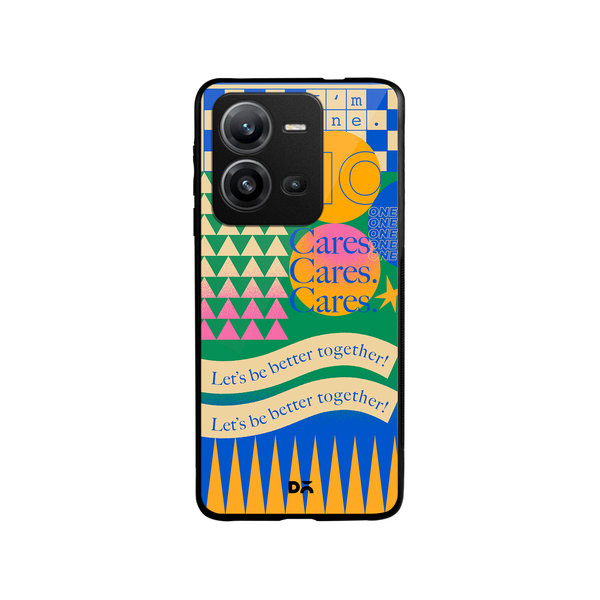 DailyObjects I am Fine Glass Case Cover For Vivo V25
