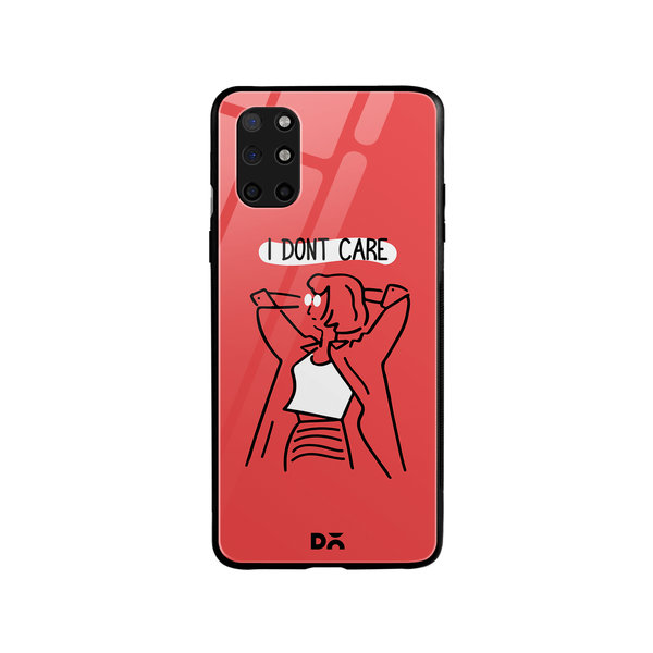 

DailyObjects I Don't Care Glass Case Cover For OnePlus 8T