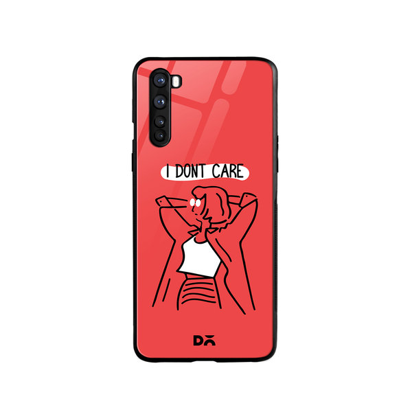 

DailyObjects I Don't Care Glass Case Cover For OnePlus Nord