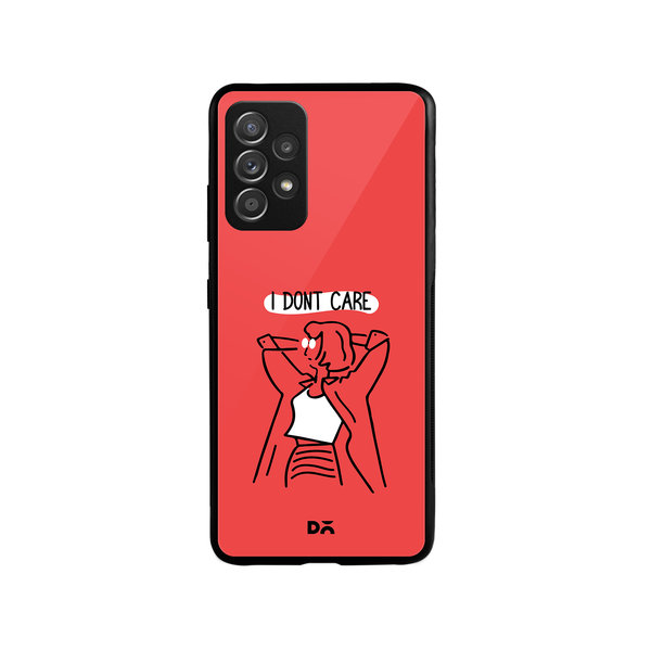 

DailyObjects I Don't Care Glass Case Cover For Samsung Galaxy A73
