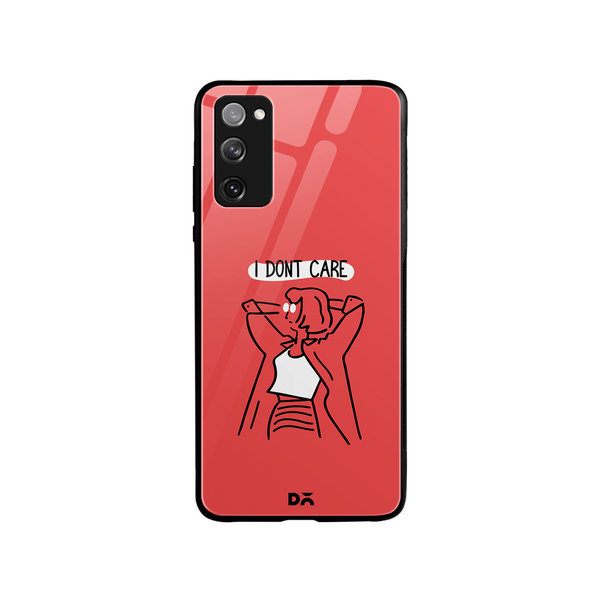

DailyObjects I Don't Care Glass Case Cover For Samsung Galaxy S20 FE