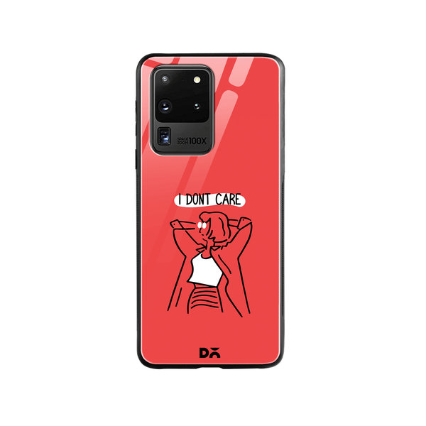 

DailyObjects I Don't Care Glass Case Cover For Samsung Galaxy S20 Ultra