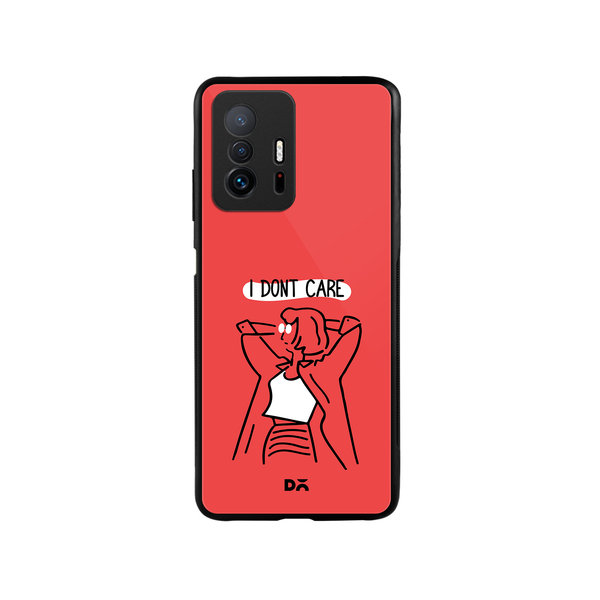 

DailyObjects I Don't Care Glass Case Cover For Xiaomi 11T
