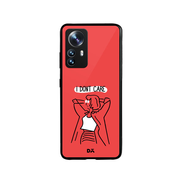 

DailyObjects I Don't Care Glass Case Cover For Xiaomi 12 Pro