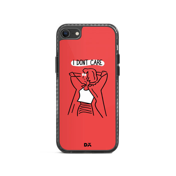

DailyObjects I Don't Care Stride 2.0 Case Cover For iPhone SE 2020