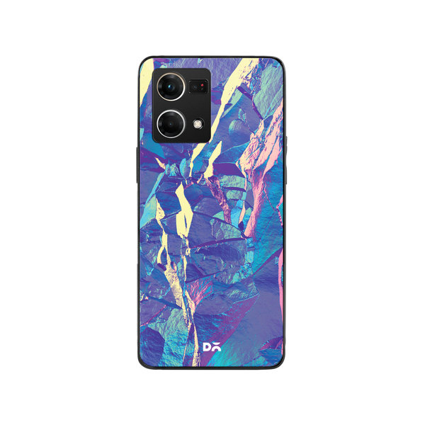 

DailyObjects Iceberg Holo Stone Glass Case Cover For Oppo Reno 7