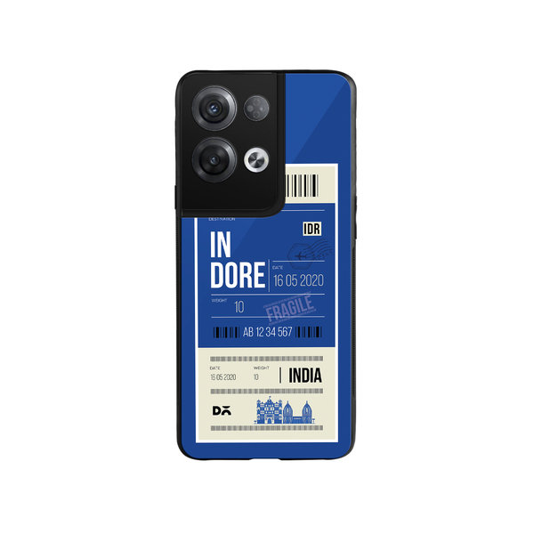 

DailyObjects Indore City Tag Glass Case Cover For Oppo Reno 8