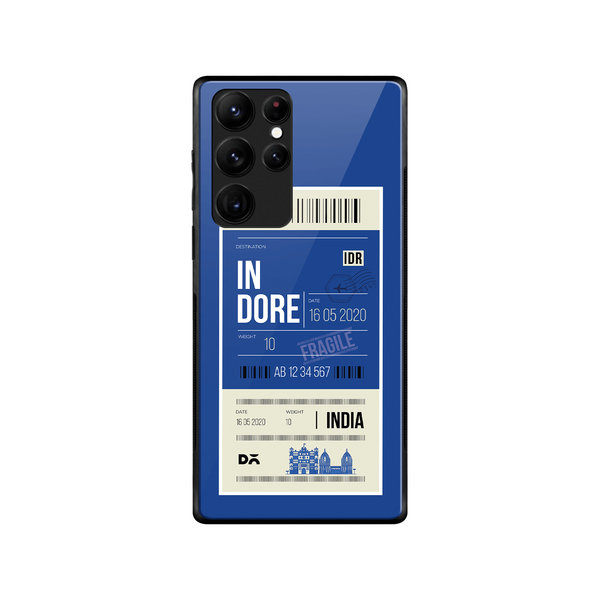 

DailyObjects Indore City Tag Glass Case Cover For Samsung Galaxy S22 Ultra