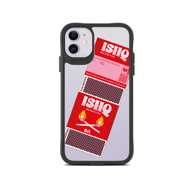 

DailyObjects Ishq Matchsticks Black Hybrid Clear Case Cover For iPhone 11