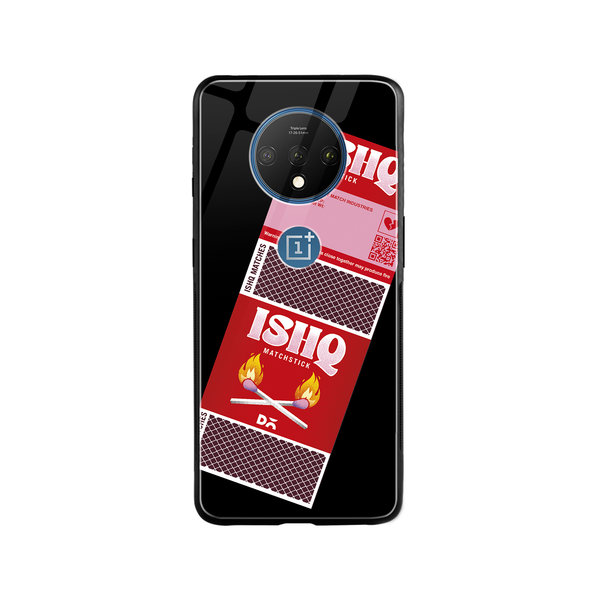 

DailyObjects Ishq Matchsticks Glass Case Cover For OnePlus 7T